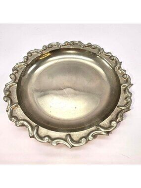 Nickle-plated Brass Decorative Plate Scalloped Edge For Llards VL5084